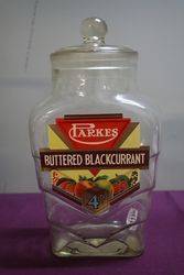 A Parkes Buttered Blackcurrant Sweetie Jar With Good Label 