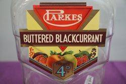 A Parkes Buttered Blackcurrant Sweetie Jar With Good Label 