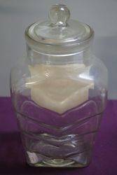 A Parkes Buttered Blackcurrant Sweetie Jar With Good Label 