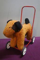A PushAlong Soft Toy Dog On Wheels 
