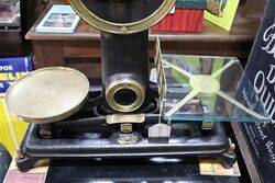 A Quality Antique Brass Mounted British Fan Scales 