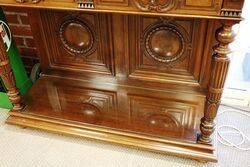 A Quality Antique French Walnut Shop Display Cabinet