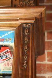 A Quality Antique French Walnut Shop Display Cabinet