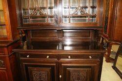 A Quality Antique Mahogany Two Door Bookcase 