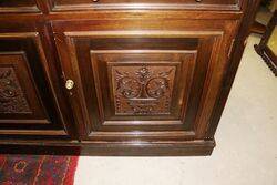 A Quality Antique Mahogany Two Door Bookcase 