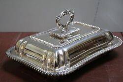 A Quality Antique Silver Plated Entree Dish and Cover 