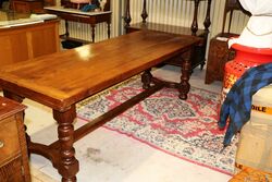 A Quality Early C20th Oak Refectory Table