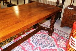 A Quality Early C20th Oak Refectory Table