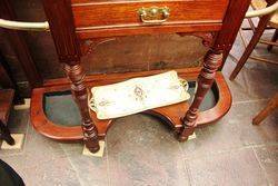 A Quality Late Victorian Walnut Hall Stand C1895