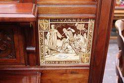 A Quality Late Victorian Walnut Hall Stand C1895