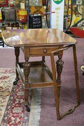 A Quality Tray Top Oak Tea Trolley