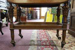 A Quality Tray Top Oak Tea Trolley