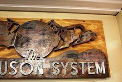 A Rare Ferguson System Metal Sign