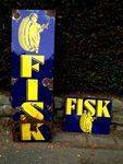A Rare Fisk Tyres Pictorial Enamel Sign