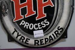 A Rare Harvey Frost Vulcanized Tyre Repairs Enamel Sign