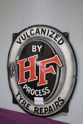 A Rare Harvey Frost Vulcanized Tyre Repairs Enamel Sign