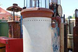 A Rare KeeSee 100a 10 Gallon Manual Petrol Pump For Restoration
