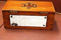 A Rare Late Victorian Queens Council Cigar Box With 2 Enamel Signs 