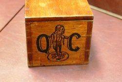 A Rare Late Victorian Queens Council Cigar Box With 2 Enamel Signs 