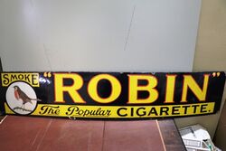 A Rare Robin Starch Strip Enamel Sign