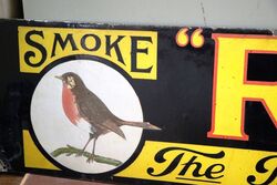 A Rare Robin Starch Strip Enamel Sign