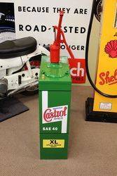 A Restored Hi Boy Oil Dispenser In Castrol Wakefield Livery