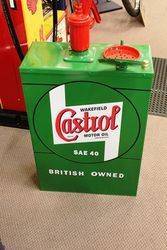 A Restored Hi Boy Oil Dispenser In Castrol Wakefield Livery