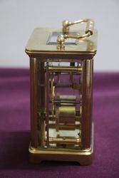 A Small Antique French Brass Carriage Clock  