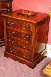 A Small C20th Oak File Cabinet 