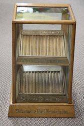 A Small Waterman+39s Ideal Fountain Pen Shop Display Cabinet 