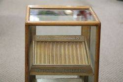 A Small Waterman+39s Ideal Fountain Pen Shop Display Cabinet 