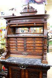 A Stunning Antique Walnut Dental Cabinet 