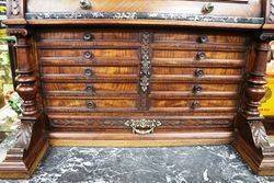 A Stunning Antique Walnut Dental Cabinet 