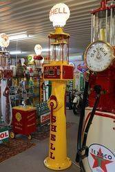 A Stunningly Restored GEX Letterbox Petrol Pump In Shell Livery