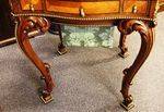 A Superb High Victorian Burr Walnut Sewing Work Table With Gilt Mounts