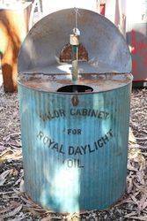 A Valor 50 Gallon Cabinet For Royal Day Light Oil 