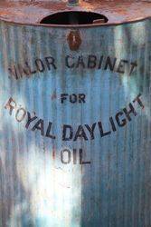 A Valor 50 Gallon Cabinet For Royal Day Light Oil 