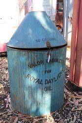 A Valor 50 Gallon Cabinet For Royal Day Light Oil 