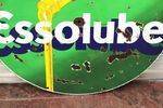 A Vintage Essolube Double Sided Pictorial Enamel Sign