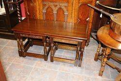 A Vintage Quality Nest of 3 Tables 