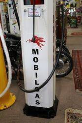 A Vintage Siam Twin Cylinder Manual Petrol Pump