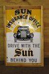 A Vintage Sun Ins Pictorial Enamel Sign