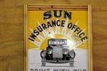 A Vintage Sun Ins Pictorial Enamel Sign