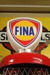 A Well Restored Boutillon French Conical Clockface Petrol Pump In Fina Livery