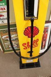 A Well Restored EMCO Rapid 6 Manual Petrol Pump In Shell Livery