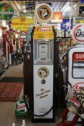 A Well Restored French Aster Dux Electric Petrol Pump In National Benzole Livery