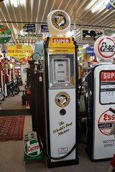 A Well Restored French Aster Dux Electric Petrol Pump In National Benzole Livery