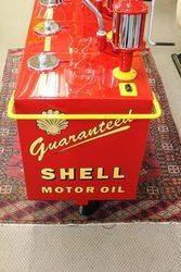 A Well Restored Triple Dispenser Oil Cart In Shell Livery