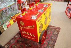 A Well Restored Triple Dispenser Oil Cart In Shell Livery