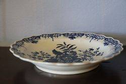 A Wonderful Example Of first Period Worcester Blue + White Plate C175590 